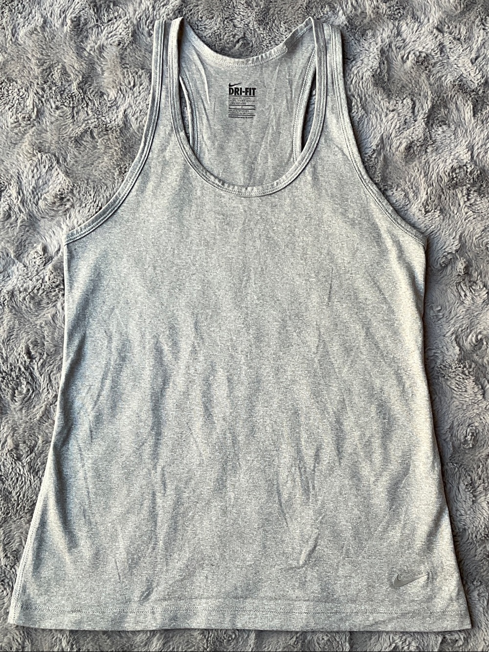 Nike Dri-FIT Light Gray Racerback Tank Top